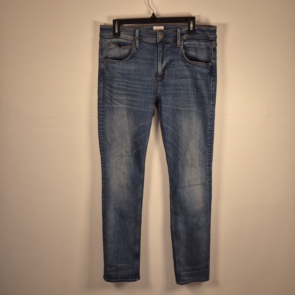 Hudson Men's Jeans Size 33x34 (34x34) Straight Blue Denim